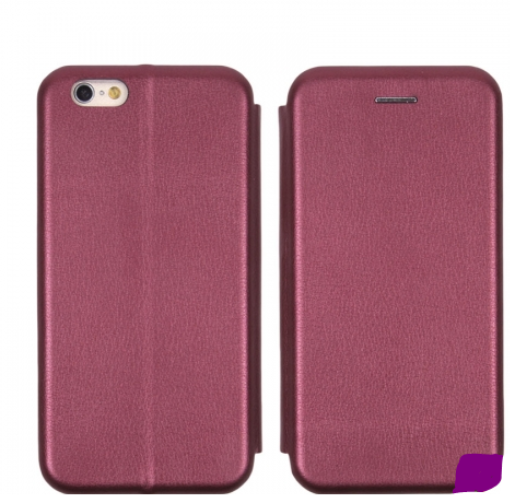 Чехол-книга для SAMSUNG J730F (J7 2017), Fashion Case, с магнитом, бордовый