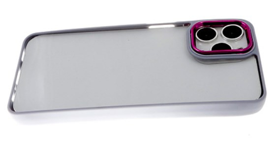 Накладка для SAMSUNG S22 Plus, с металлической окантовкой, лаванда