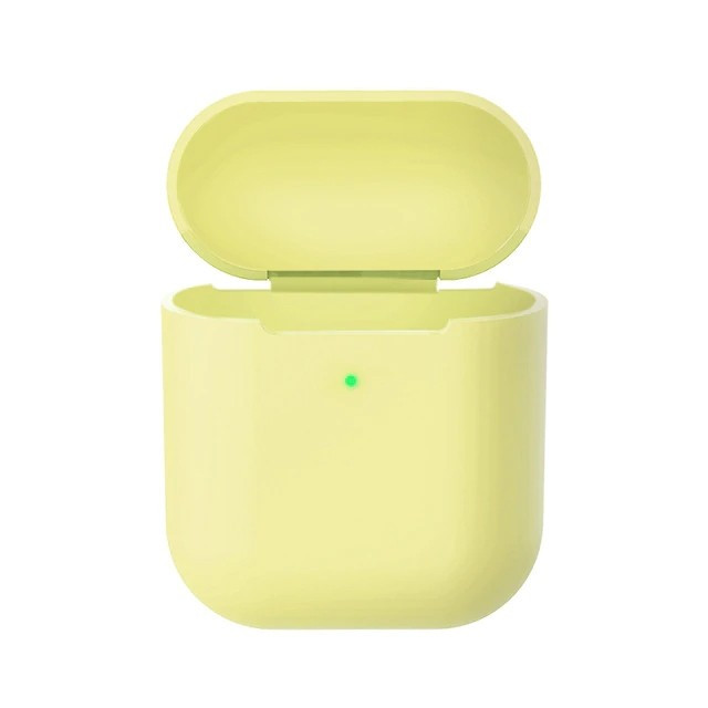Чехол Airpods Silicon Case лимонный