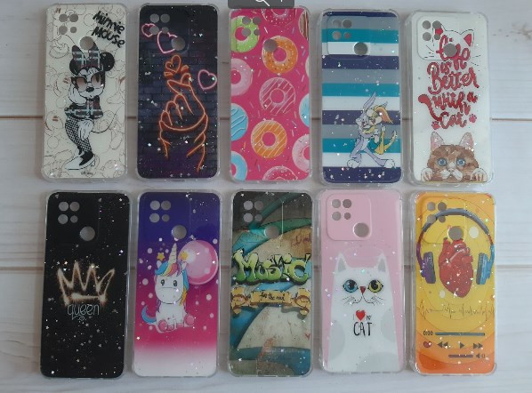 Накладка для Samsung A022F A02 2021 картинки с блестками