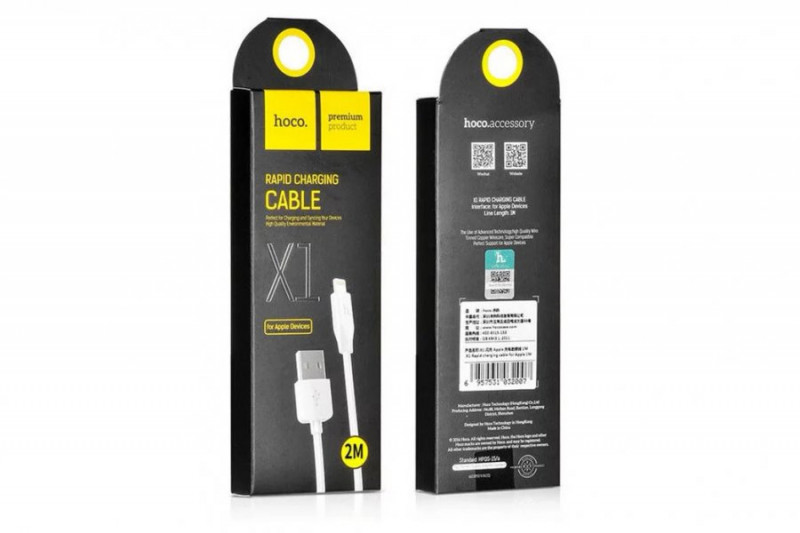USB кабель для lightning HOCO X1 Rapid, 2.1А, 2 м