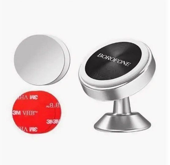 Автодержатель BOROFONE BH5 Platinum, магнитный, на клею