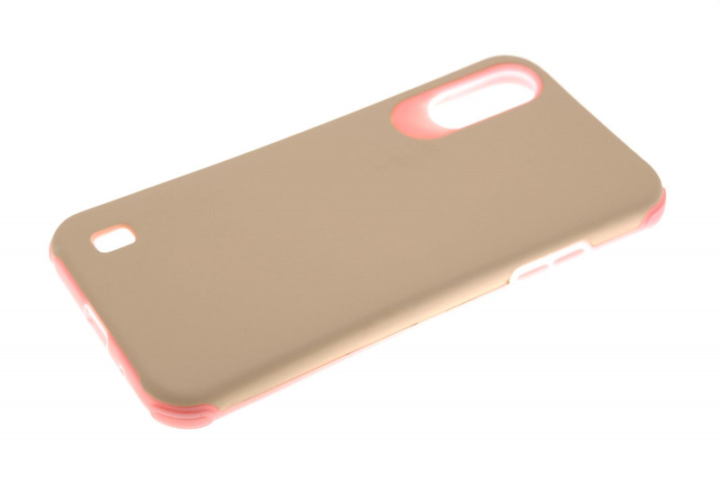 Накладка для Samsung A515F A51, противоударная, матовая, пудра