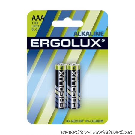 Батарейка Ergolux LR03 BL2/20/11743/23869