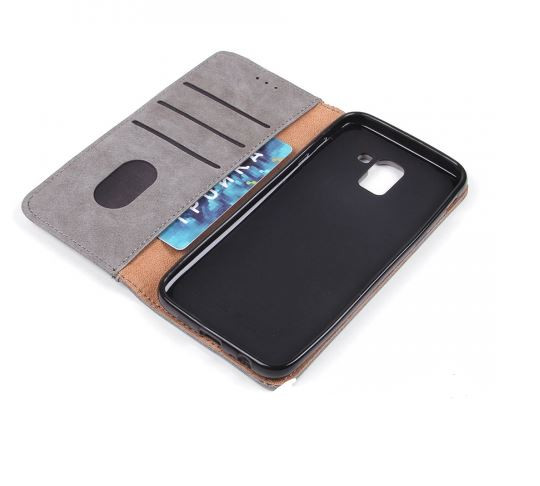 Чехол-книга для SAMSUNG A600F (A6 2018), с карманом для визиток, черный