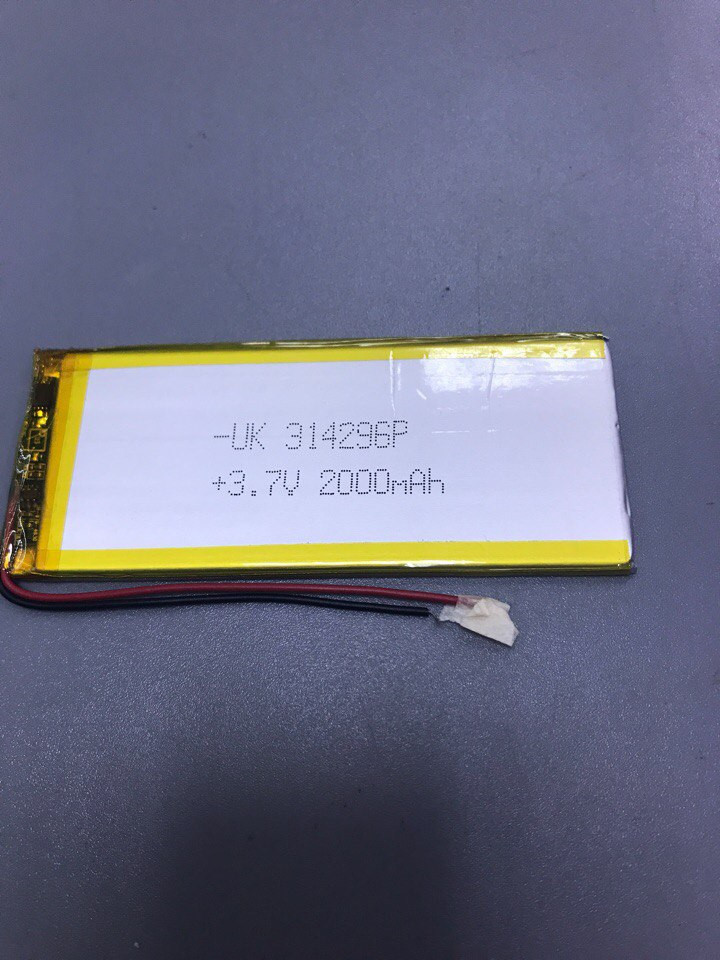 АКБ универсальная 314296 3.7v 2000mAh