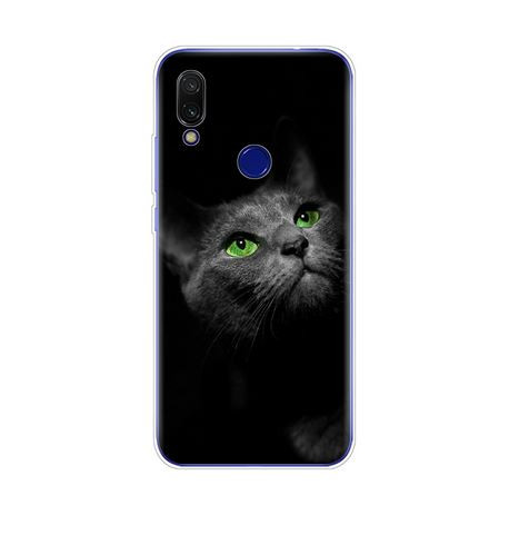 Силикон для SAMSUNG A750 (A7 2018), под кожу с магнитным кольцом, черный