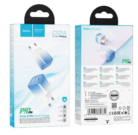 СЗУ HOCO C101A, 20W PD + QC3.0