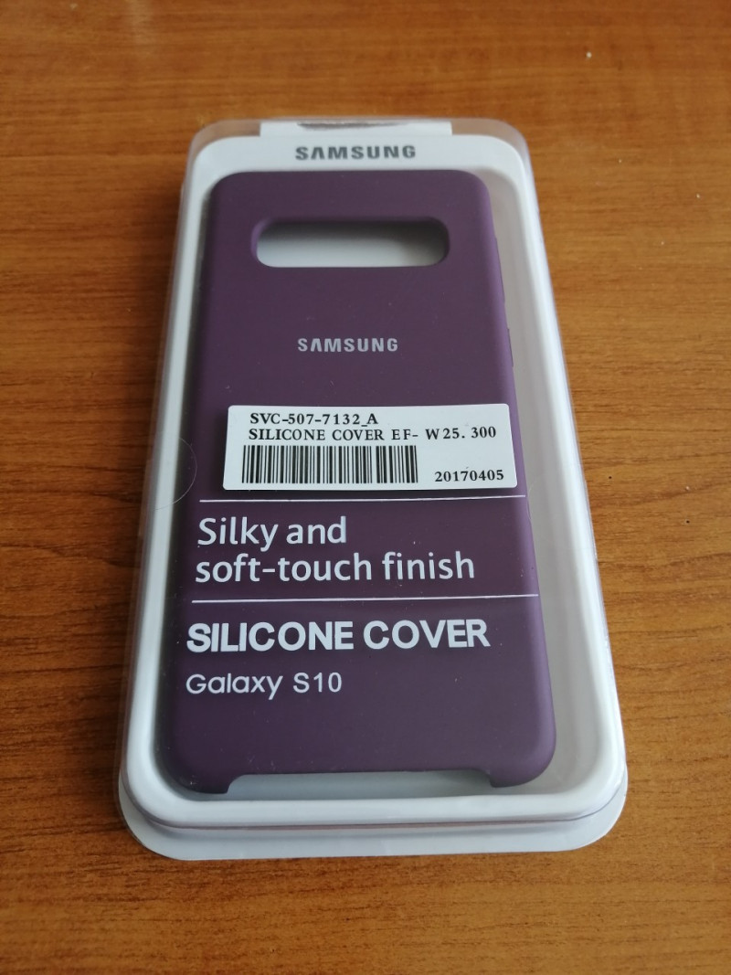 Накладка для SAMSUNG G970F S10 Lite/S10e, SILICONE COVER Soft-touch, фиолетовый