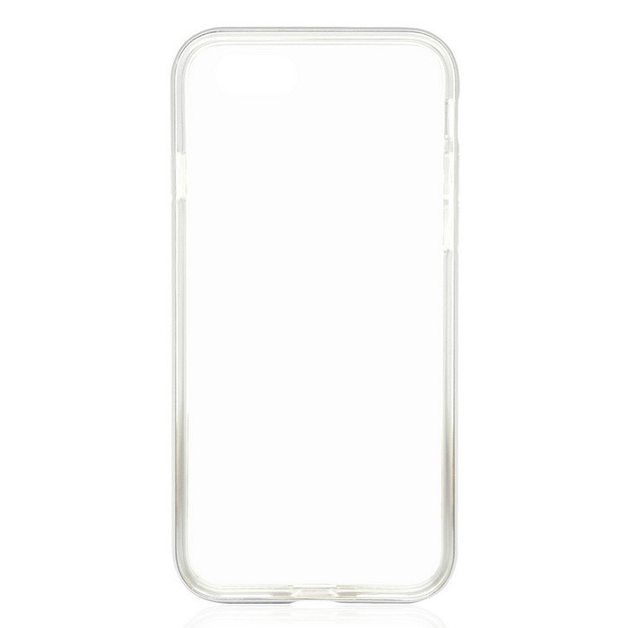 Силикон для SAMSUNG G955 (S8 Plus), FINITY, Crystal, тонкий, прозрачн, глянц, с серебряным ободком