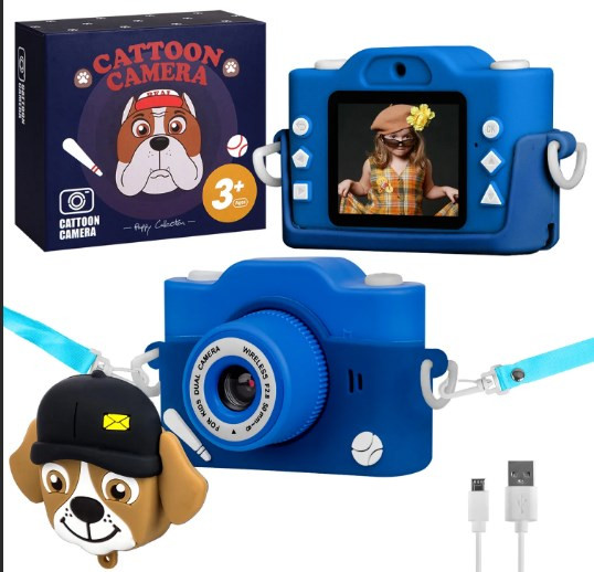 Цифровой детский фотоаппарат Собачка 2 камеры