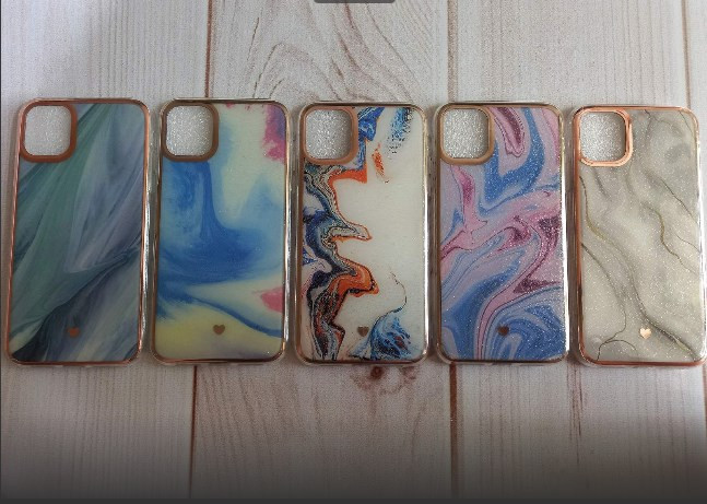 Накладка для XIAOMI Redmi 9A, Мрамор с блестками, в ассортименте