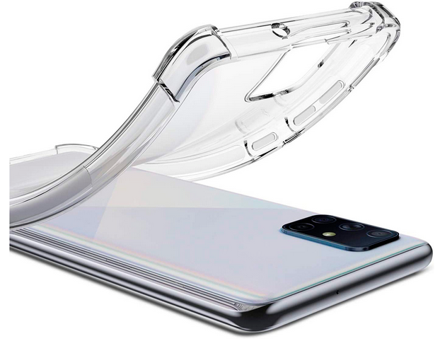 Накладка для Samsung A515F A51, противоударная прозрачная