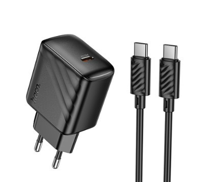 СЗУ Hoco CS24A 25W PD QC3.0 кабель USB C на USB C