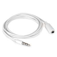 USB кабель для (папа) - Jack 3.5 (мама) белый