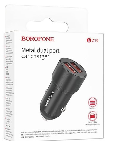 АЗУ BOROFONE BZ19B Wisdom QC3.0 36W 2USB