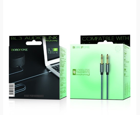 Кабель AUX BOROFONE BL3 Audiolink AUX Jack 3.5 (m) - Jack 3,5 (m), 1 м