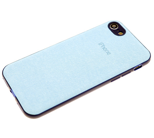 Накладка для HUAWEI P Smart Z/Y9 Prime (2019), Под джинс, с логотипом, голубой