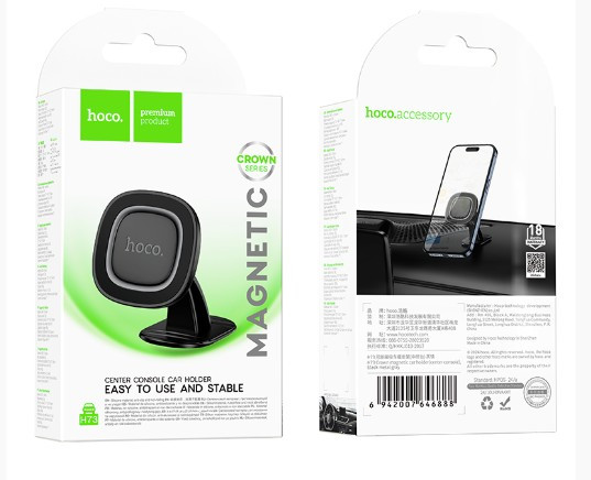 Автодержатель HOCO H73 Crown, магнитный, на приборную панель