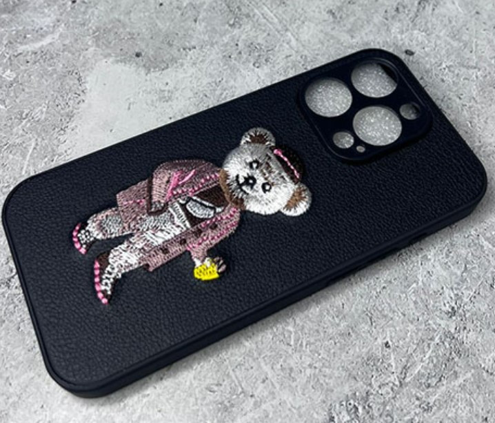 Накладка для XIAOMI Redmi 12, под кожу, Мишка