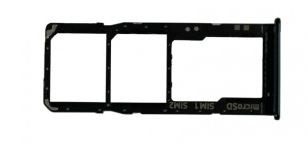 Контейнер SIM для Samsung A307F A30s (черный)