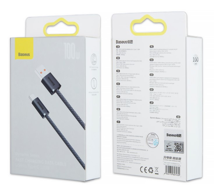 USB кабель для TYPE-C Dynamic Series Fast Charging, 1M 100W, CALD000616