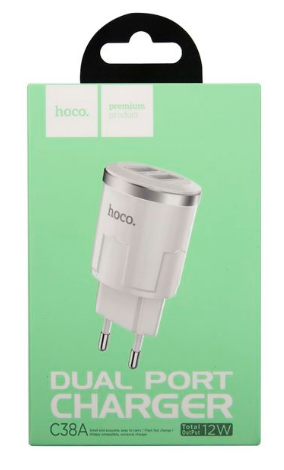 СЗУ HOCO C38A 2USB (2.4A)