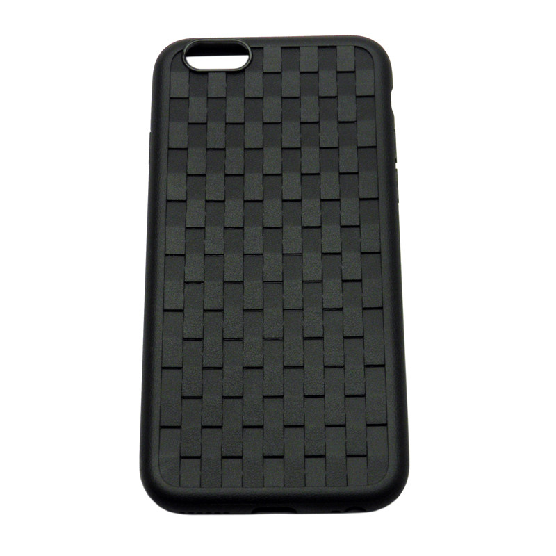 Силикон для Apl IPh 7/8 Plus, EDIVIA, плетение, черный