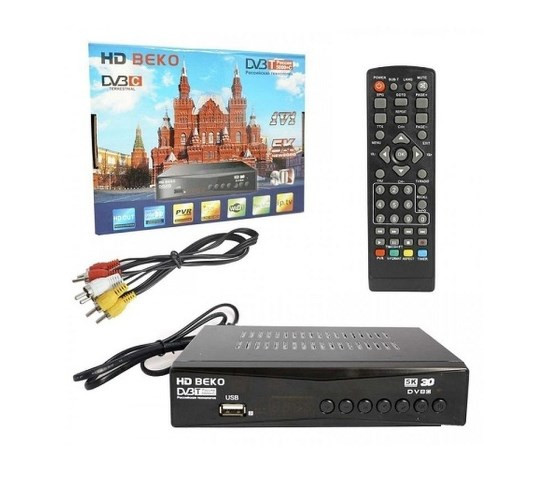 Цифровой TV-тюнер DVB-T2 BEKO T8000 Wi-Fi HD плеер