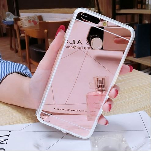 Накладка для Huawei Honor 9 lite, Зеркало, розовое золото