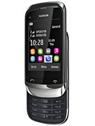 Корпус для Nokia C2-06 со средней частью + клавиатура (черный)