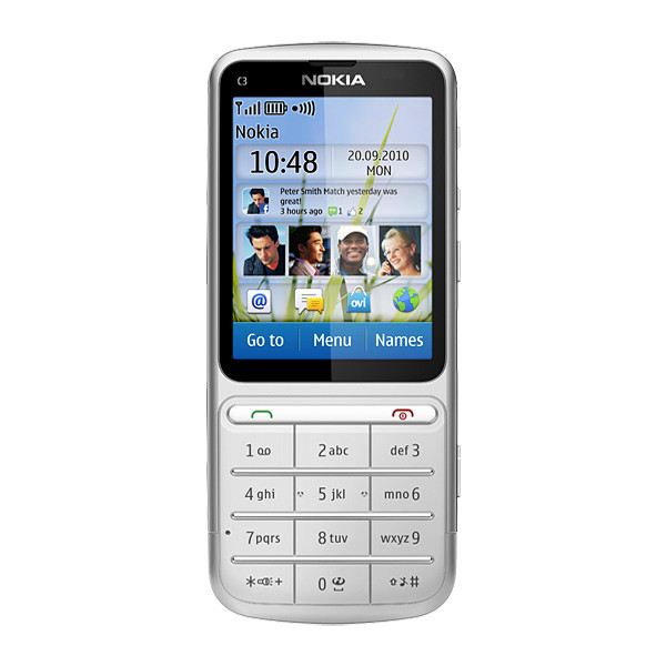 Корпус для Nokia C3-01 (серебро)