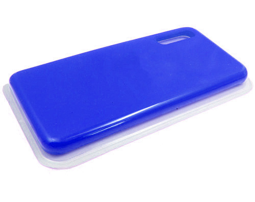 Накладка для SAMSUNG A217 A21S, Silicone Case, синий яркий