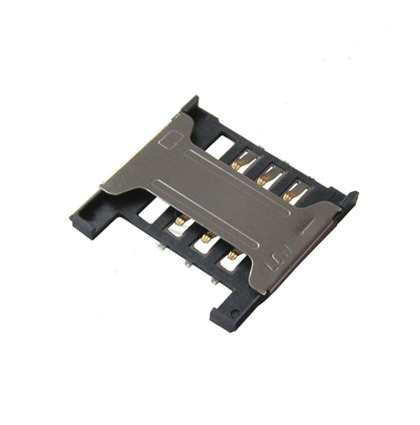 Коннектор SIM для Alcatel 890/890D/665/7025/7025D/4007/4010/4010D/4012/4030/4030D/5020/5020