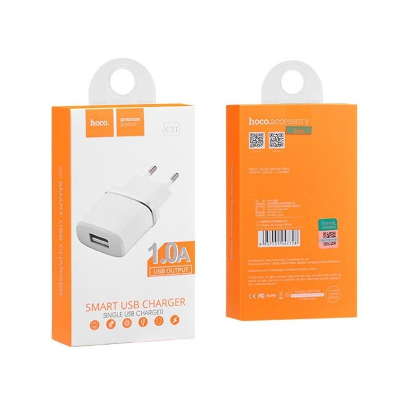 СЗУ HOCO C11 1USB 1.0A
