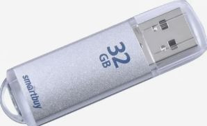 Флеш-накопитель 32Gb SmartBuy V-Cut, серебро