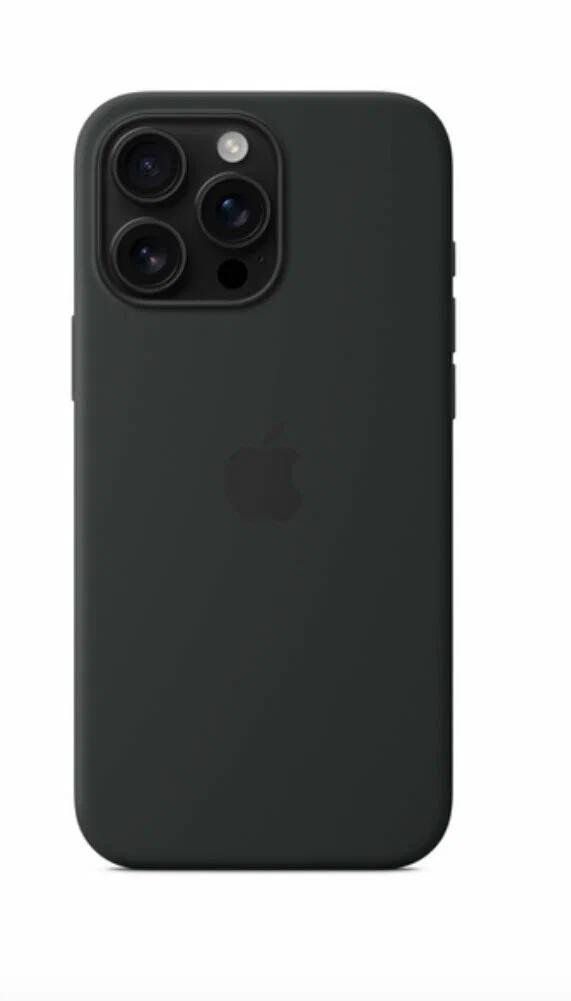 Накладка для Apl IPh 17 Air, SILICONE COVER Soft-touch, кожа, MagSafe, черный