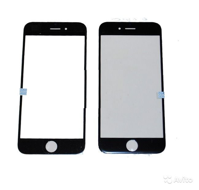 Стекло для ApL iph 6 Plus (черный)