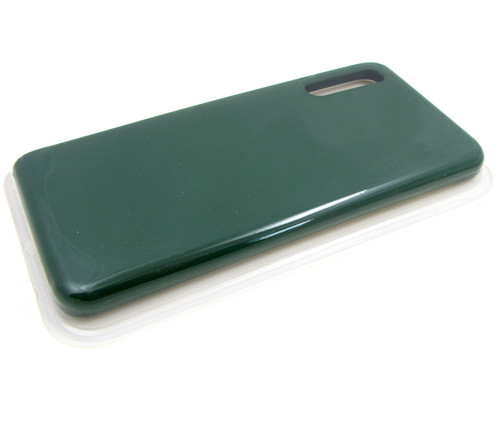 Накладка для SAMSUNG M315F M31, SILICONE COVER Soft-touch, болотный