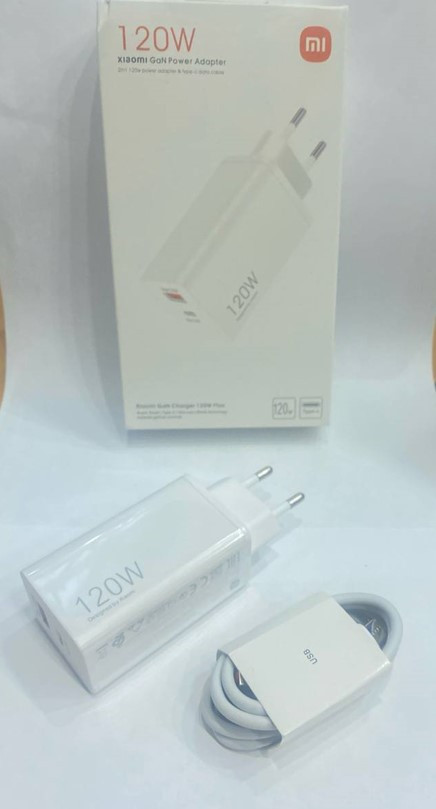 СЗУ Mi 1USB 120W, USB-C и USB с кабелем TYPE C