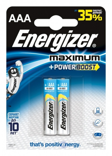 Батарейка Energizer LR03 BL2 Maximum/24/04777