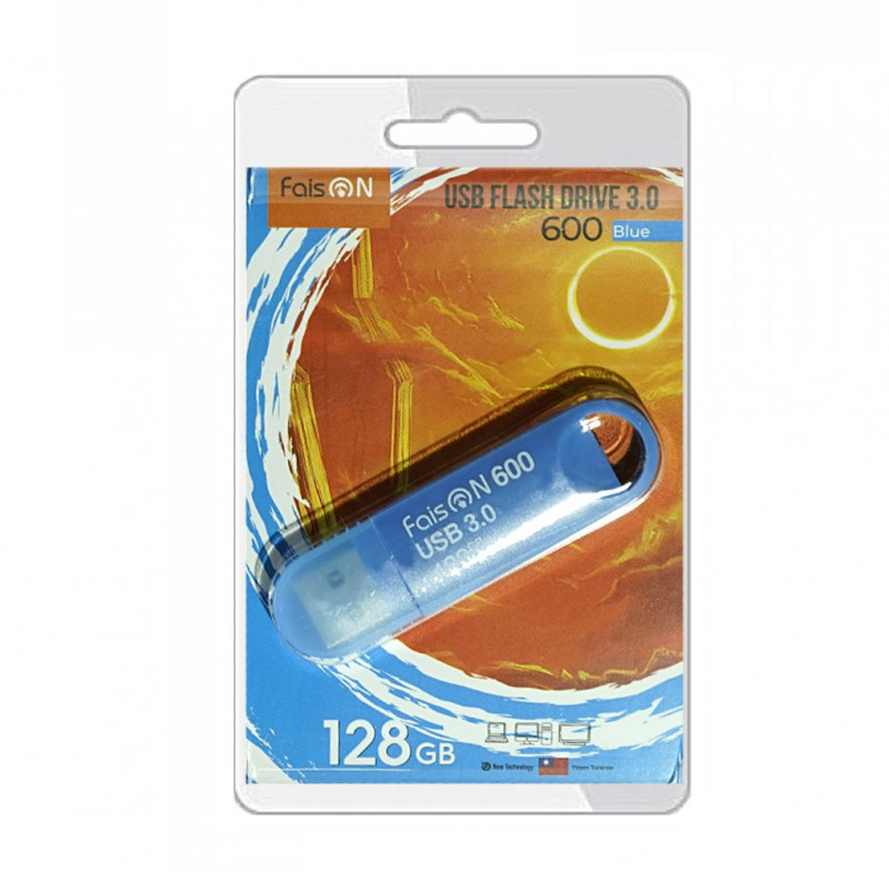 Флеш-накопитель 128Gb FaisON 600, USB 3.0, синий
