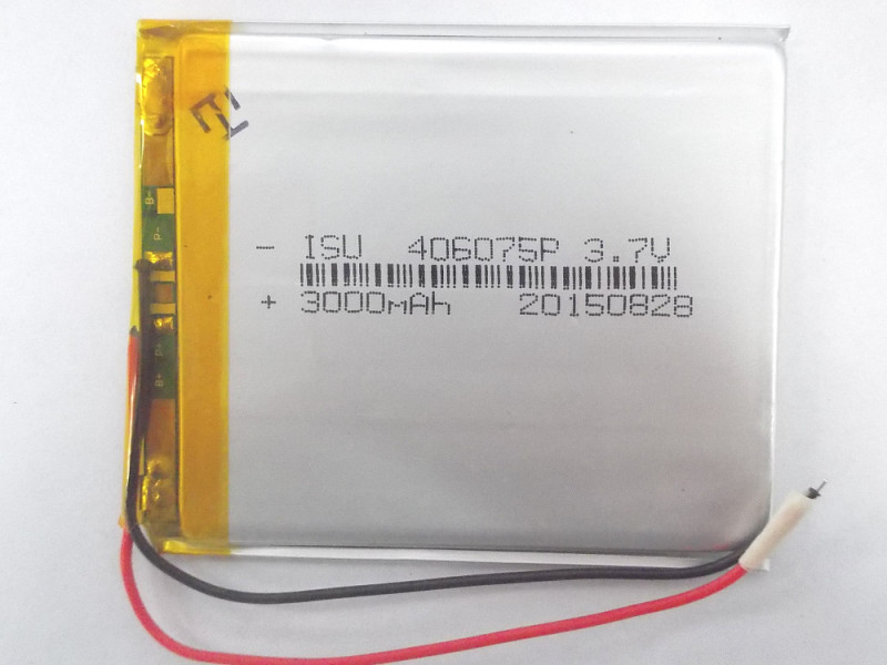 АКБ универсальная 406075мм 3.7v 3000mAh