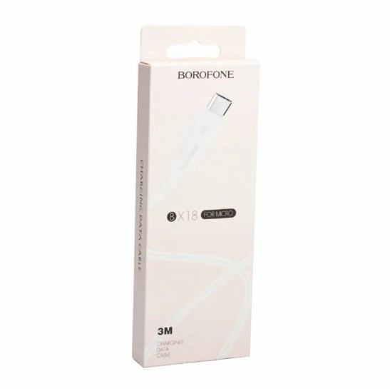 USB кабель для Micro BOROFONE BX18 Optimal, 2м, 2.4A
