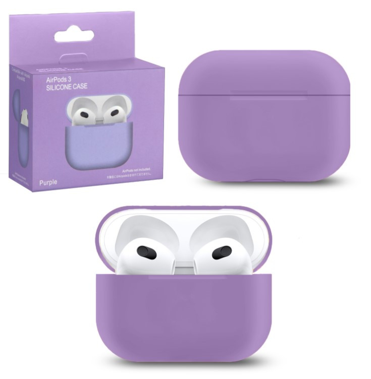 Чехол Airpods 3 Silicon Case пурпурный