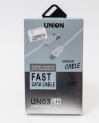 USB кабель для Micro UNION UN-03 черный