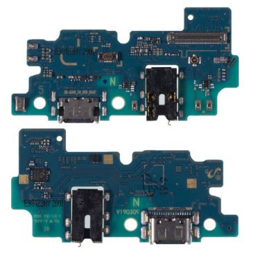 Шлейф для Samsung A125F A12 M127F M12 + разъем зарядки + разъем гарнитуры + микрофон