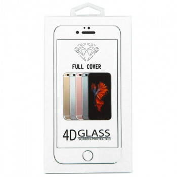 Защитное стекло для ApL iph 6/6S, 4D, 100% стекло на всю поверхность, розовое