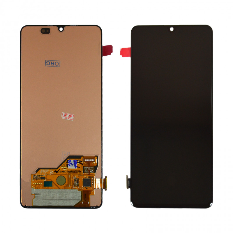 Дисплей для SAMSUNG A41 SM-A415F в сборе с сенсором в корпусе, черный Оригинал 100%