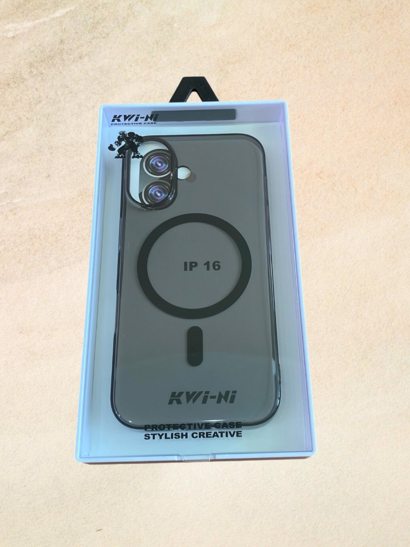 Накладка для Apl IPh 16 Pro , KWI-NI ORIGINAL, с MagSaf, черный